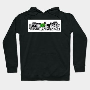 The Neighborhood, in black and white. Hoodie